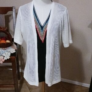 Joseph A White Open-Front Cardigan